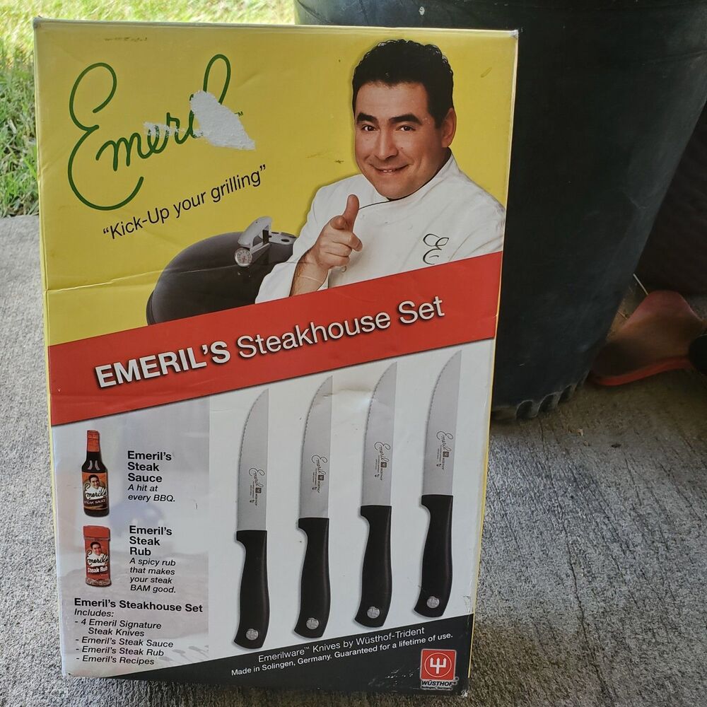 Emeril Steak Knife Set 4-Piece The sauce is expired.